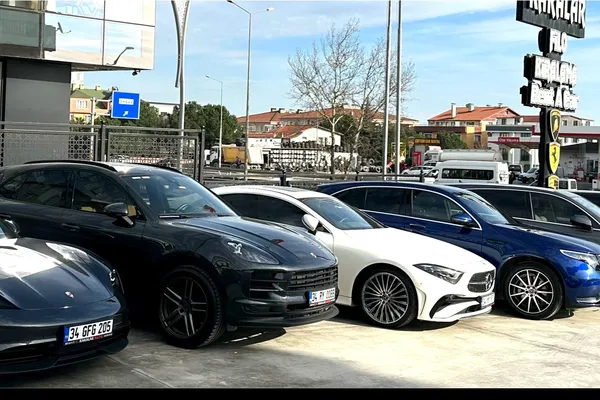Porsche Macan and Mercedes