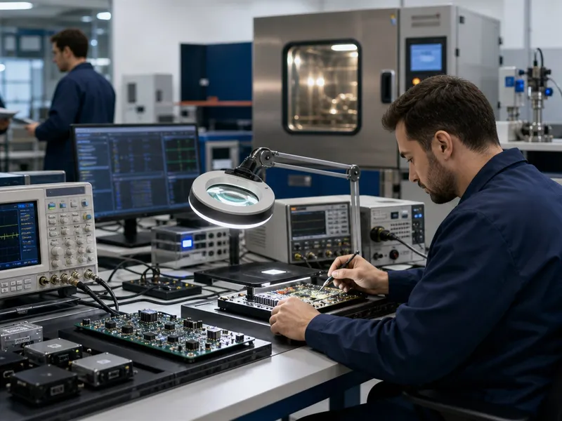 Quality testing and calibration line