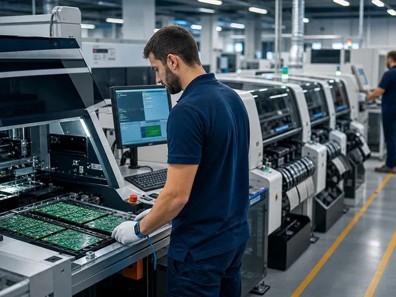 SMT electronics production line